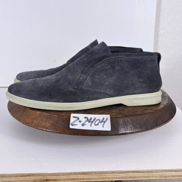 Peter Millar Boots Men's Size 9.5 Dark Gray Excursionist Chukka Suede Slip On - Picture 13 of 13